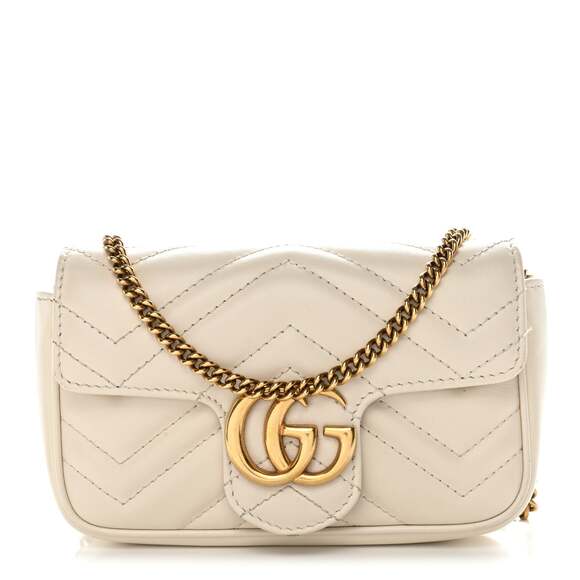 Gucci Calfskin Matelasse Super Mini Gg #235907G10B